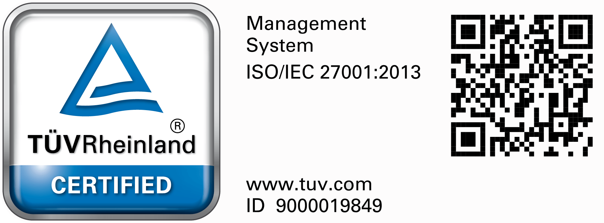 ISO 27001 Certified